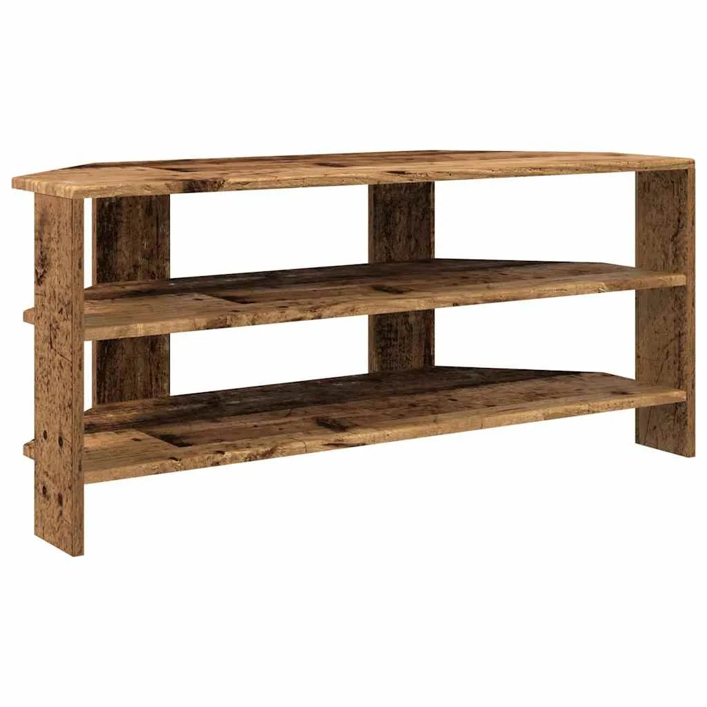 Meuble TV d'Angle Style Bois Ancien - 102 cm-Mon Meuble TV-Bois ancien-1