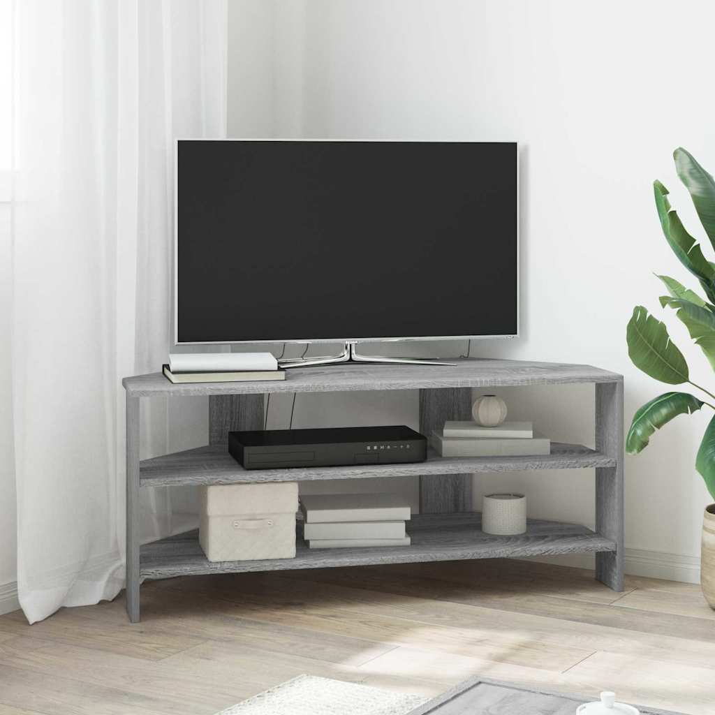 Meuble TV d'Angle Style Bois Ancien - 102 cm-Mon Meuble TV-Sonoma gris-18
