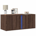 Meuble TV Design avec Lumière Effet Béton - 100 cm-Mon Meuble TV-Chêne marron-80 cm-1-19