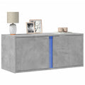 Meuble TV Design avec Lumière Effet Béton - 100 cm-Mon Meuble TV-Gris béton-80 cm-1-21