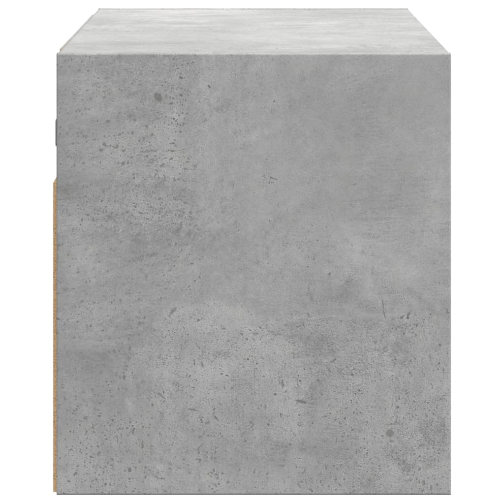 Meuble TV Design avec Lumière Effet Béton - 100 cm-Mon Meuble TV-Noir-80 cm-1-7