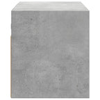 Meuble TV Design avec Lumière Effet Béton - 100 cm-Mon Meuble TV-Noir-80 cm-1-7