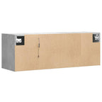 Meuble TV Design avec Lumière Effet Béton - 100 cm-Mon Meuble TV-Noir-80 cm-1-8