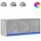Meuble TV Design Bas Effet Béton avec LED - 97 cm-Mon Meuble TV-2