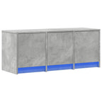Meuble TV Design Bas Effet Béton avec LED - 97 cm-Mon Meuble TV-3