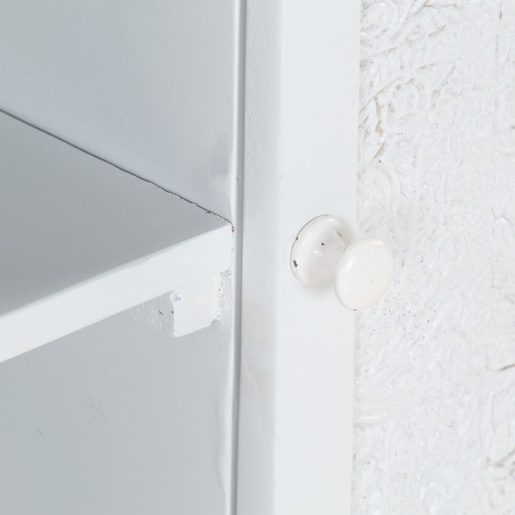 Meuble TV Design Blanc en Manguier Massif - 115 cm-Mon Meuble TV-6