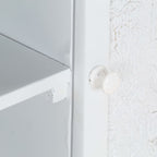 Meuble TV Design Blanc en Manguier Massif - 115 cm-Mon Meuble TV-6