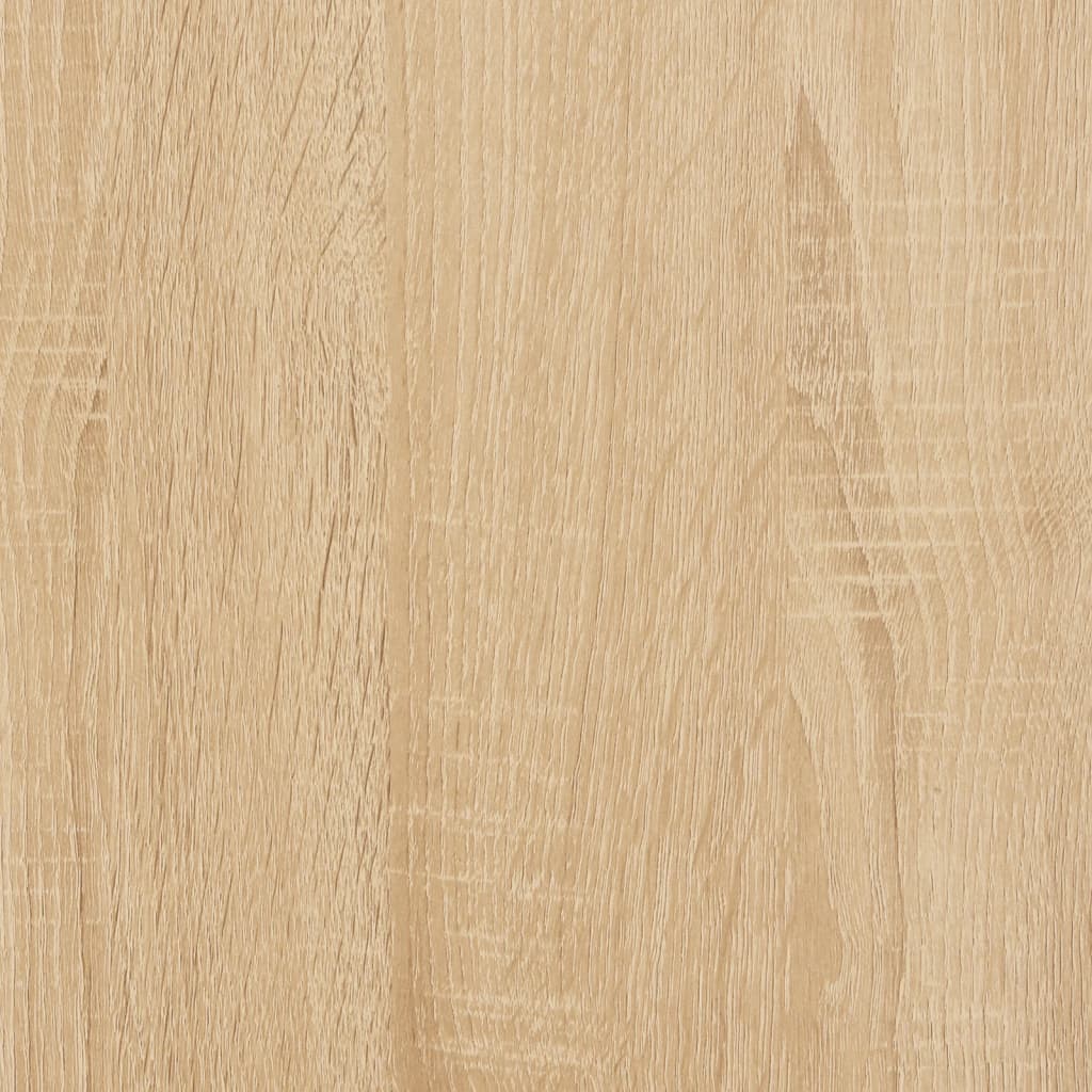 Meuble TV Design Bois Clair Effet Chêne et Métal - 102 cm-Mon Meuble TV-Chêne marron-1-11