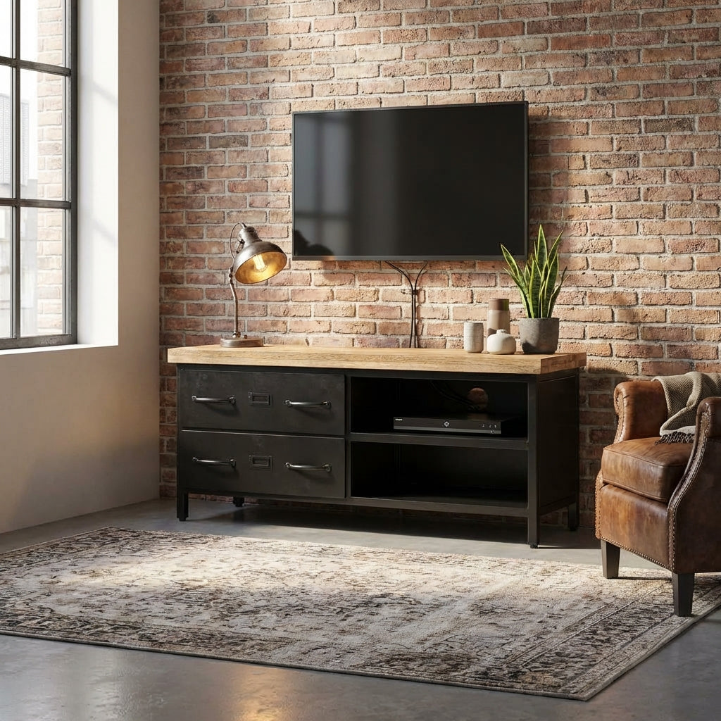 meuble-tv-design-bois-et-noir-en-manguier-90-cm-decor