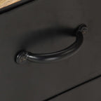 Meuble TV Design Bois et Noir en Manguier - 90 cm-Mon Meuble TV-7