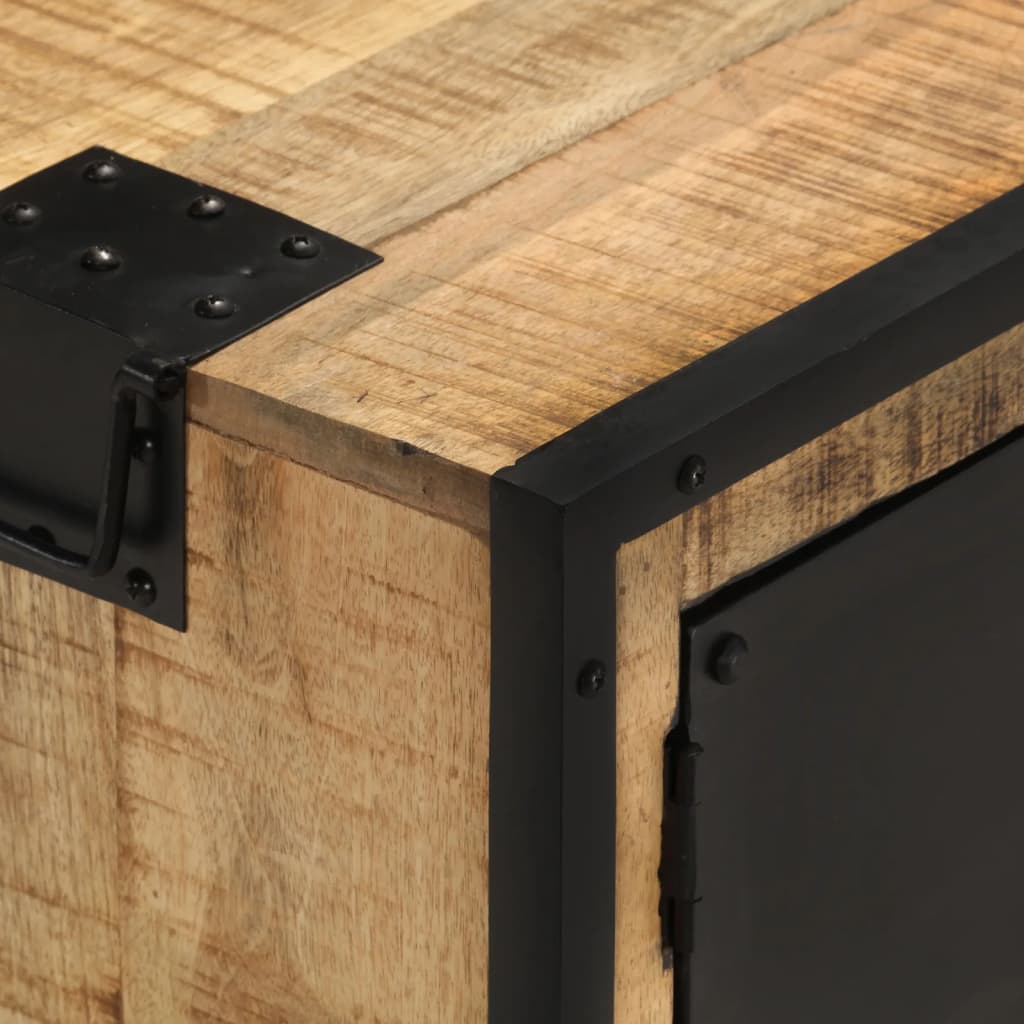 Meuble TV Design Bois Massif en Manguier - 110 cm-Mon Meuble TV-6
