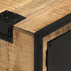 Meuble TV Design Bois Massif en Manguier - 110 cm-Mon Meuble TV-6