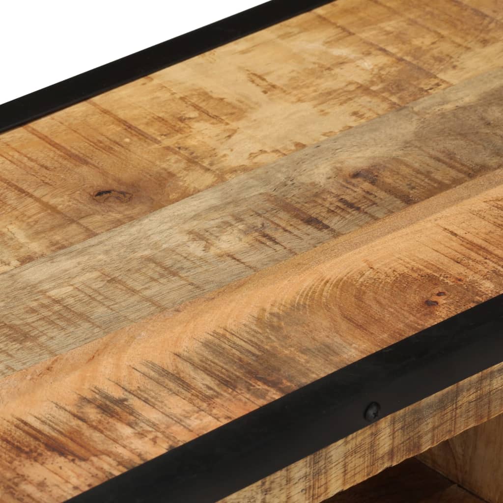 Meuble TV Design Bois Massif en Manguier - 110 cm-Mon Meuble TV-9