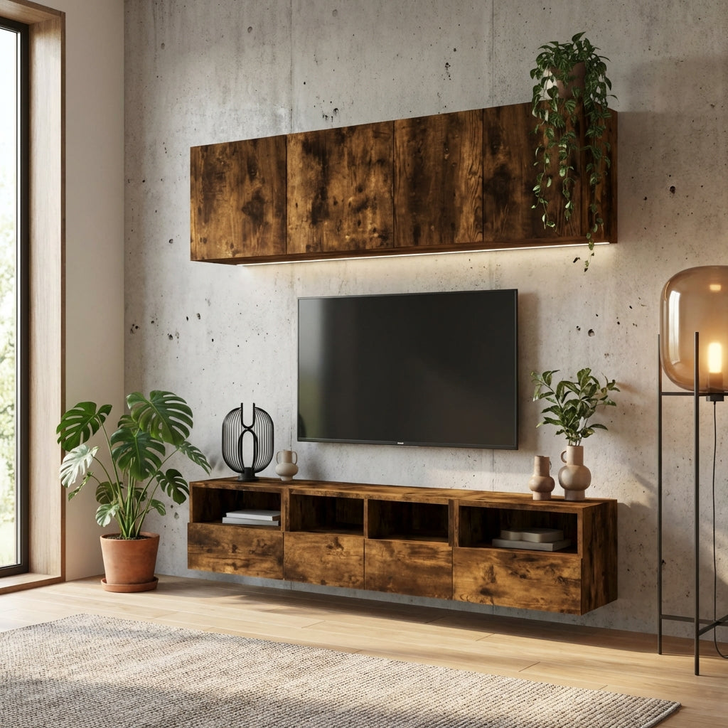 meuble-tv-design-brun-effet-chene-fume-5-pieces-decor