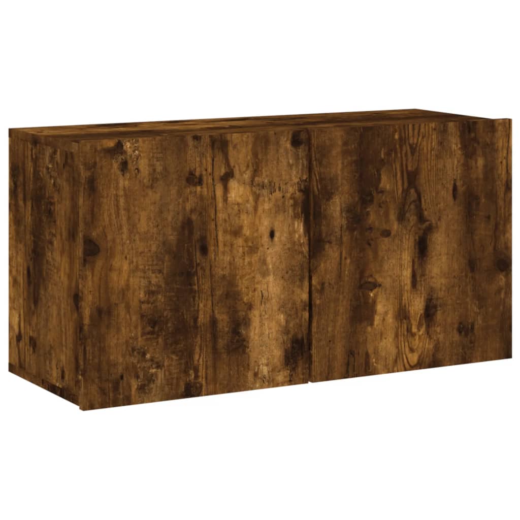 Meuble TV Design Brun Effet Chêne Fumé - 5 Pièces-Mon Meuble TV-Chêne sonoma-1-7