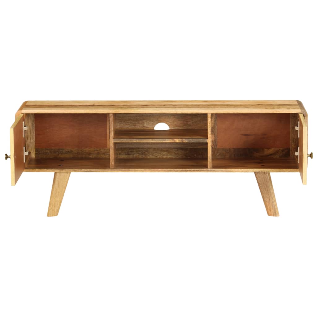 Meuble TV Design Contemporain en Manguier Massif - 120 cm-Mon Meuble TV-4