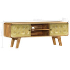 Meuble TV Design Contemporain en Manguier Massif - 120 cm-Mon Meuble TV-6