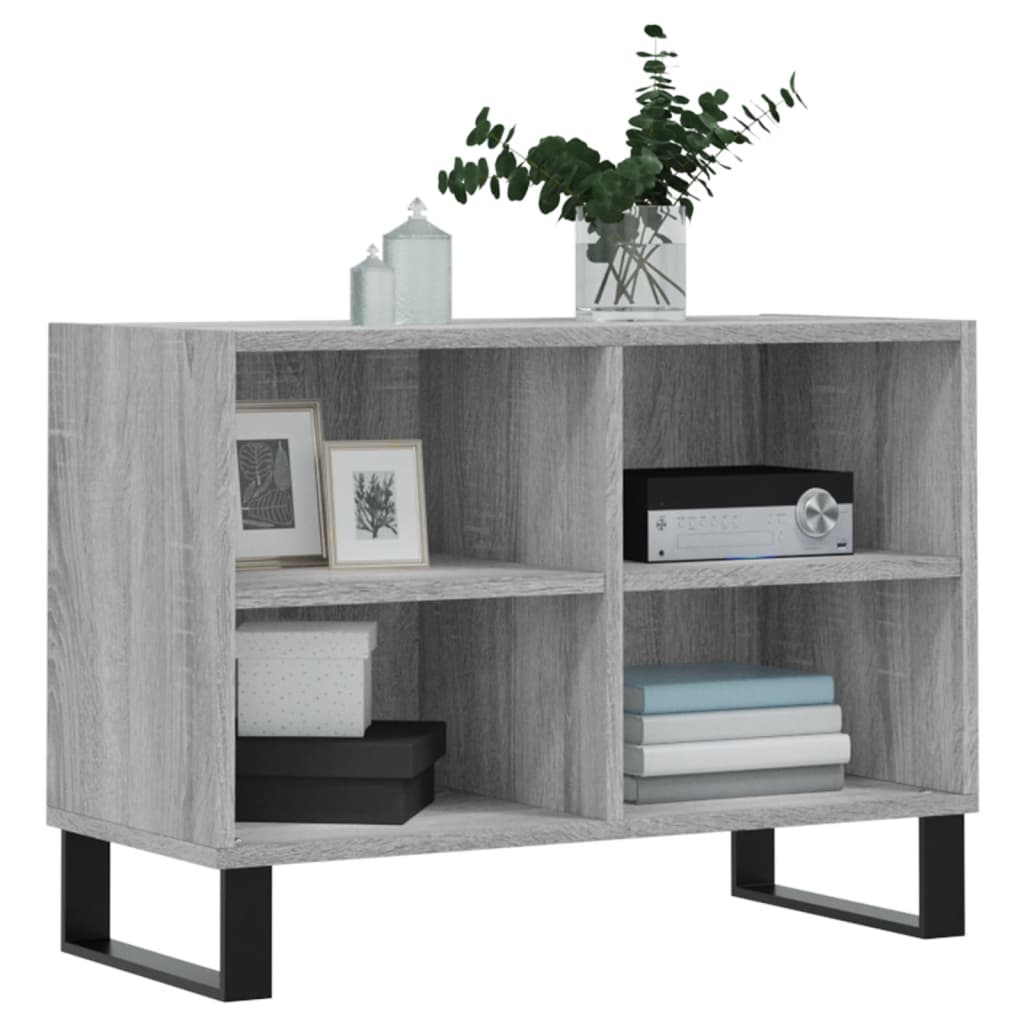 Meuble TV Design Effet Sonoma Gris et Métal - 70 cm-Mon Meuble TV-Sonoma gris-3