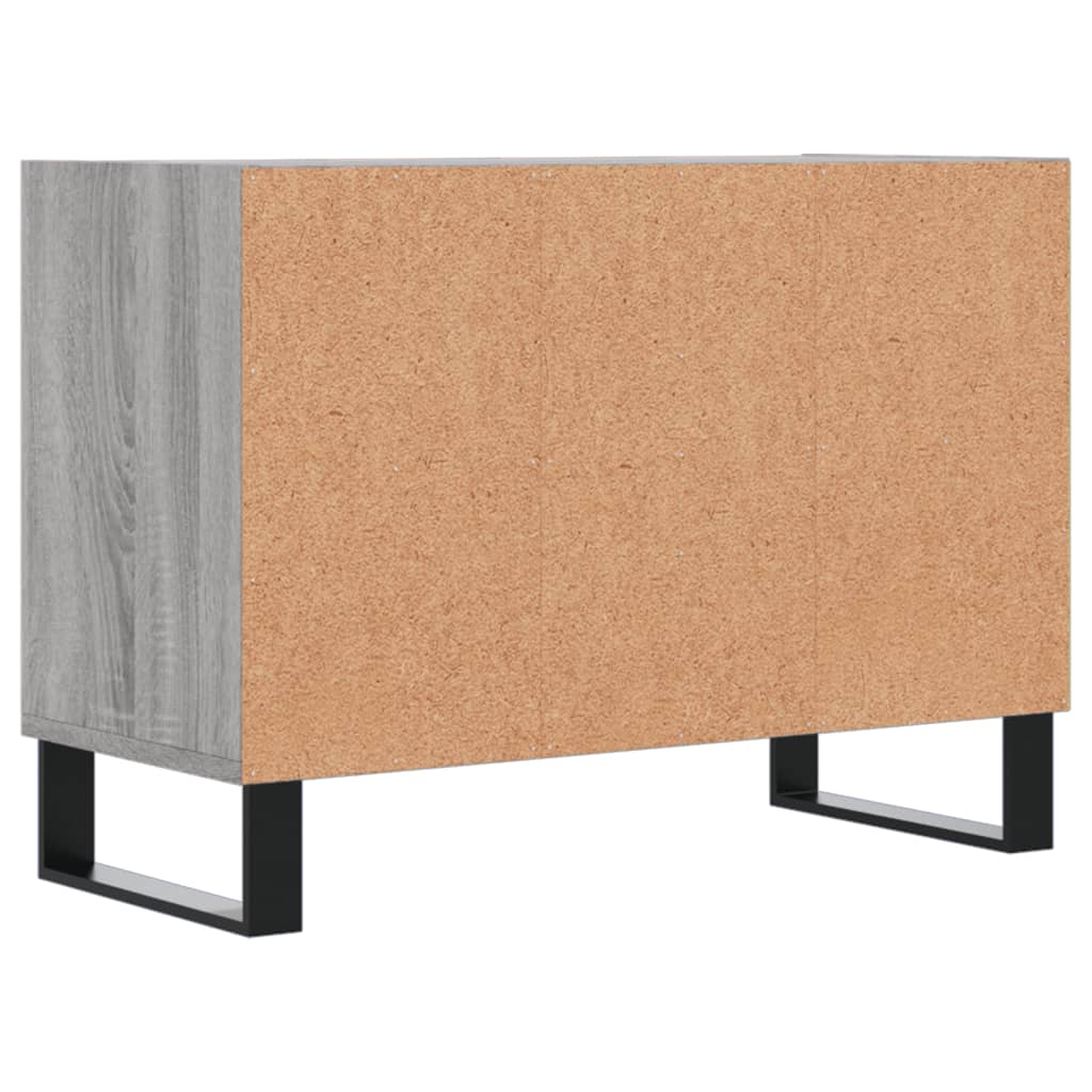 Meuble TV Design Effet Sonoma Gris et Métal - 70 cm-Mon Meuble TV-Sonoma gris-6