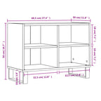Meuble TV Design Effet Sonoma Gris et Métal - 70 cm-Mon Meuble TV-Sonoma gris-9