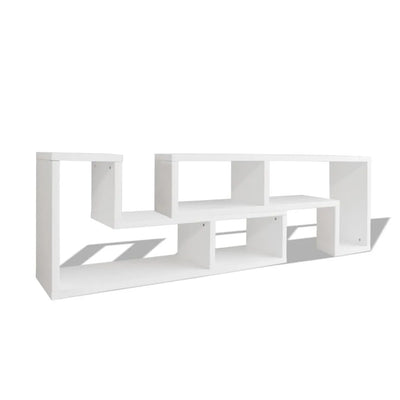 Meuble TV Design en Bois Blanc - 120 cm