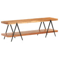 Meuble TV Design en Bois d'Acacia et Métal - 160 cm-Mon Meuble TV-Bois d'acacia massif-1