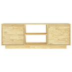 Meuble TV Design en Bois de Pin Massif - 110 cm-Mon Meuble TV-Naturel-5