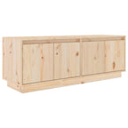 Meuble TV Design en Bois Massif - 110 cm-Mon Meuble TV-Blanc-1-2