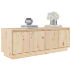 Meuble TV Design en Bois Massif - 110 cm-Mon Meuble TV-Blanc-1-4