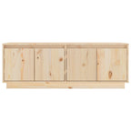 Meuble TV Design en Bois Massif - 110 cm-Mon Meuble TV-Blanc-1-5