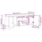 Meuble TV Design en Manguier Massif - 105 cm-Mon Meuble TV-12