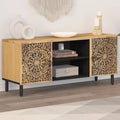 Meuble TV Design en Manguier Massif - 105 cm-Mon Meuble TV-2