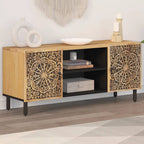 Meuble TV Design en Manguier Massif - 105 cm-Mon Meuble TV-2