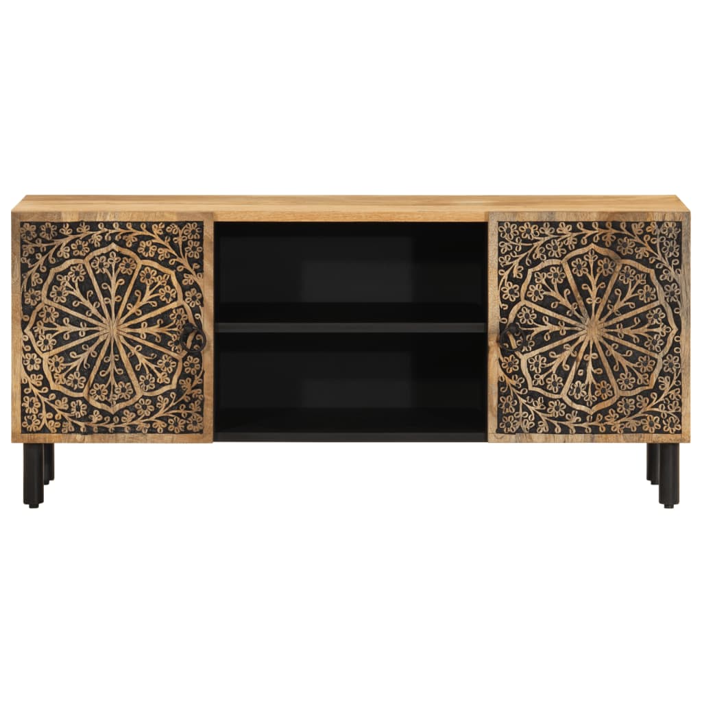 Meuble TV Design en Manguier Massif - 105 cm-Mon Meuble TV-5