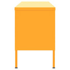 Meuble TV Design en Métal Jaune Moutarde - 105 cm-Mon Meuble TV-jaune moutarde-1-4