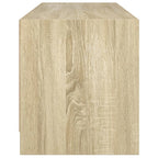 Meuble TV Design en Verre et Bois - 102 cm-Mon Meuble TV-Gris béton-1-7