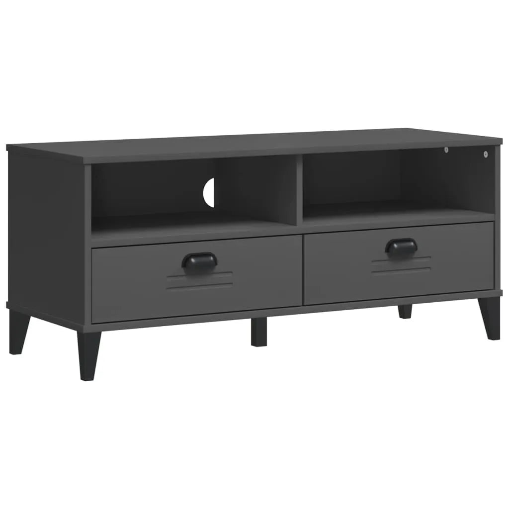 Meuble TV Design Gris Anthracite - 106 cm-Mon Meuble TV-Blanc-1-2