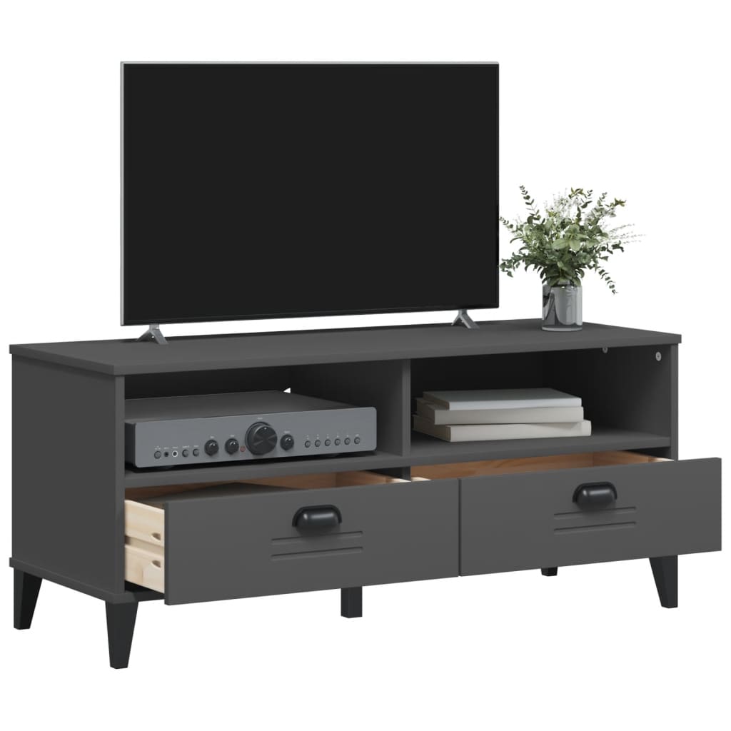Meuble TV Design Gris Anthracite - 106 cm-Mon Meuble TV-Blanc-1-4