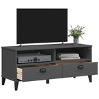 Meuble TV Design Gris Anthracite - 106 cm-Mon Meuble TV-Blanc-1-4