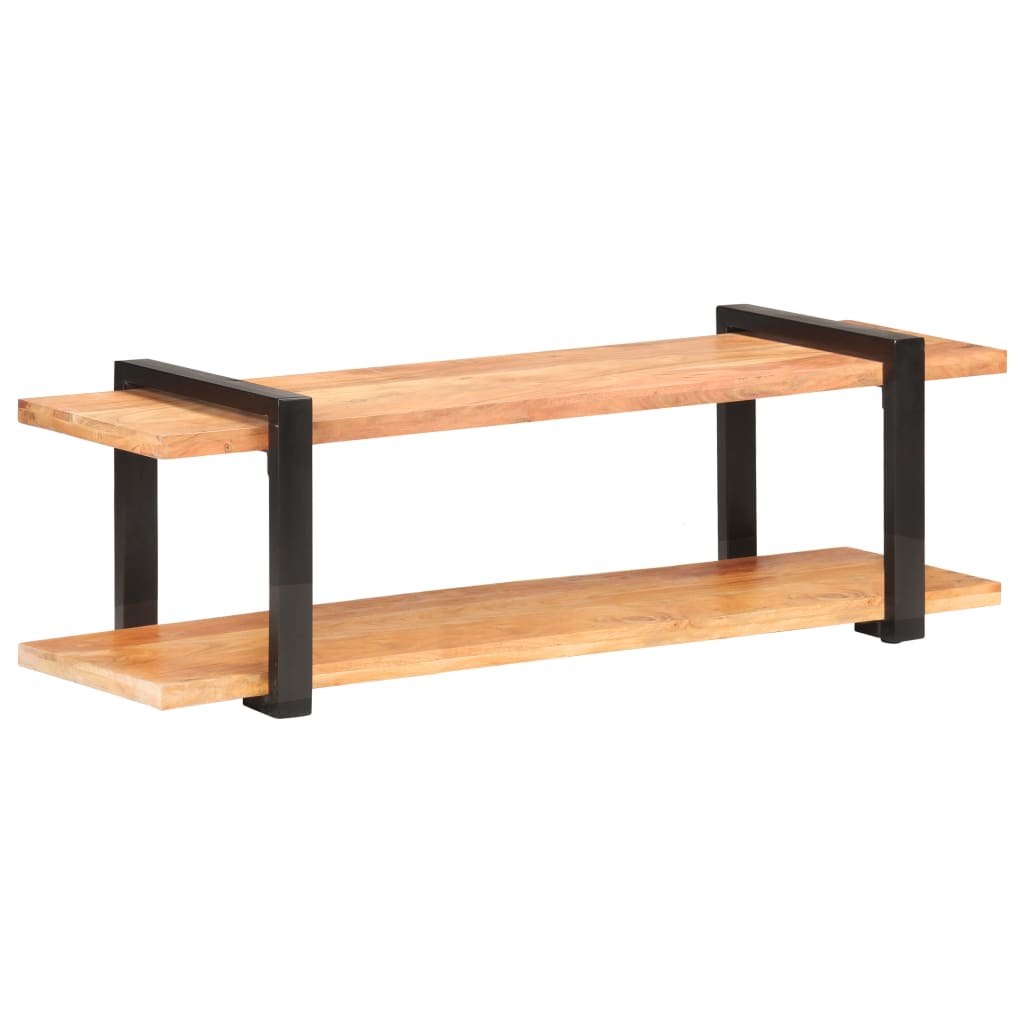 Meuble TV Design Industriel en Manguier et Métal - 160 cm-Mon Meuble TV-130 cm-Bois d'acacia massif-12