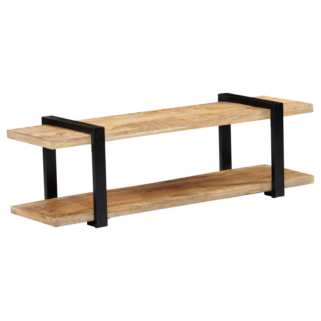 Meuble TV Design Industriel en Manguier et Métal - 160 cm-Mon Meuble TV-130 cm-Bois de manguier massif-15
