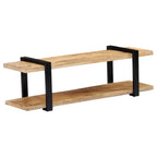 Meuble TV Design Industriel en Manguier et Métal - 160 cm-Mon Meuble TV-130 cm-Bois de manguier massif-15