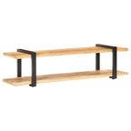 Meuble TV Design Industriel en Manguier et Métal - 160 cm-Mon Meuble TV-90 cm-Bois d'acacia massif-10