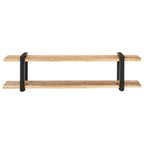 Meuble TV Design Industriel en Manguier et Métal - 160 cm-Mon Meuble TV-90 cm-Bois d'acacia massif-2