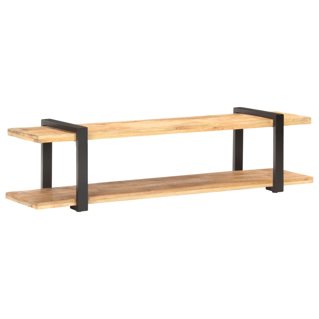 Meuble TV Design Industriel en Manguier et Métal - 160 cm-Mon Meuble TV-90 cm-Bois d'acacia massif-7