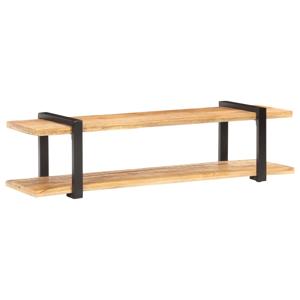 Meuble TV Design Industriel en Manguier et Métal - 160 cm-Mon Meuble TV-90 cm-Bois d'acacia massif-9