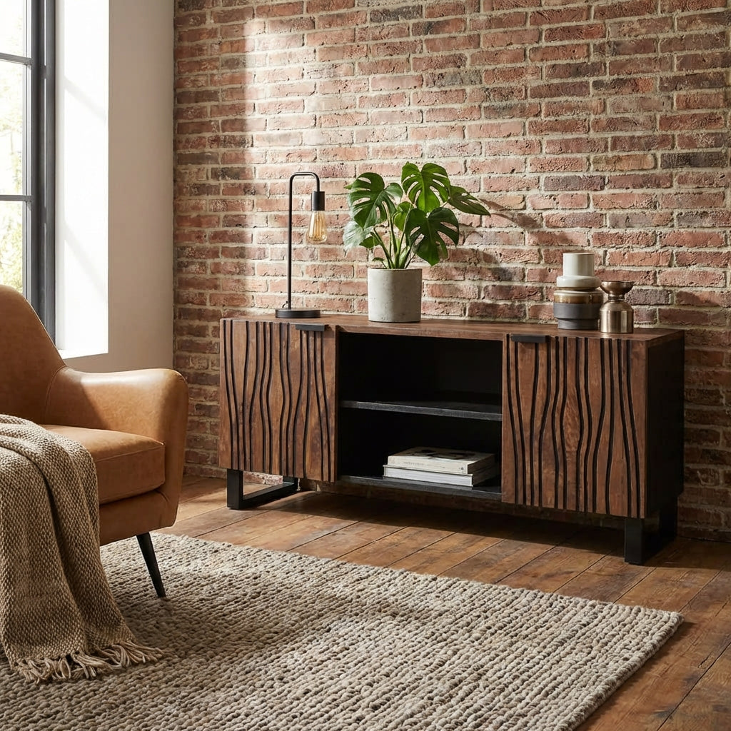 meuble-tv-design-marron-finition-noyer-105-cm-decor