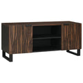 Meuble TV Design Marron Finition Noyer - 105 cm-Mon Meuble TV-Noyer-1