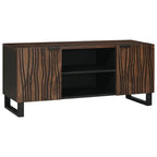 Meuble TV Design Marron Finition Noyer - 105 cm-Mon Meuble TV-Noyer-1