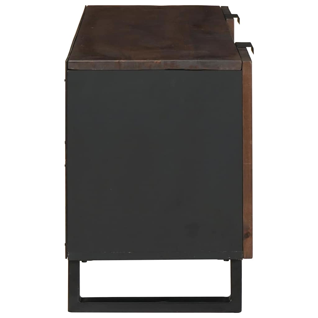 Meuble TV Design Marron Finition Noyer - 105 cm-Mon Meuble TV-Noyer-4
